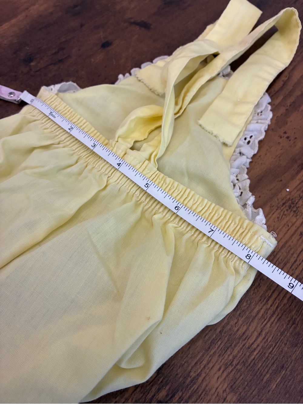 Vintage 12 Month Yellow Romper - Picture 7 of 11